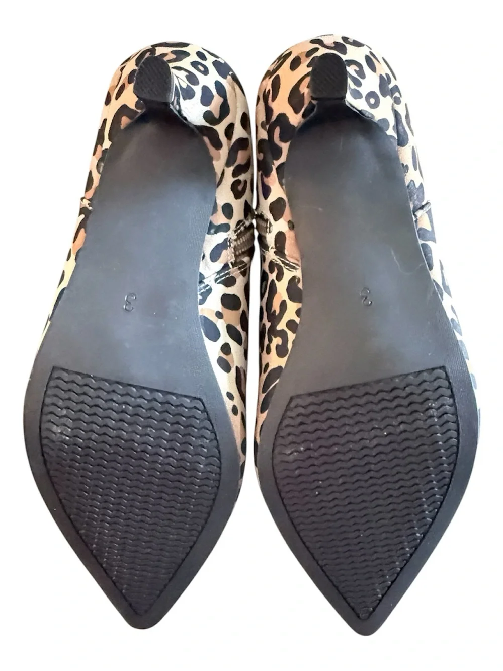 NWT JD Williams women’s 5 pointed-toe tan leopard boots with inside zippers